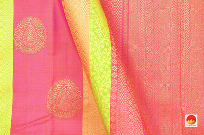Kanchipuram Silk Saree - Handwoven Pure Silk - Pure Zari - PV NYC 366 - Silk Sari - Panjavarnam