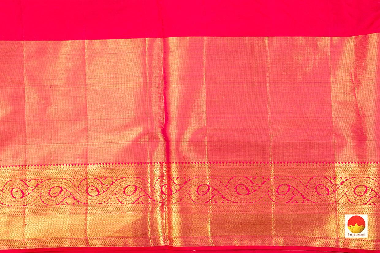 Kanchipuram Silk Saree - Handwoven Pure Silk - Pure Zari - PV NYC 373 - Silk Sari - Panjavarnam