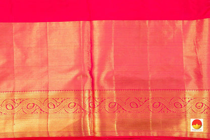 Kanchipuram Silk Saree - Handwoven Pure Silk - Pure Zari - PV NYC 373 - Silk Sari - Panjavarnam