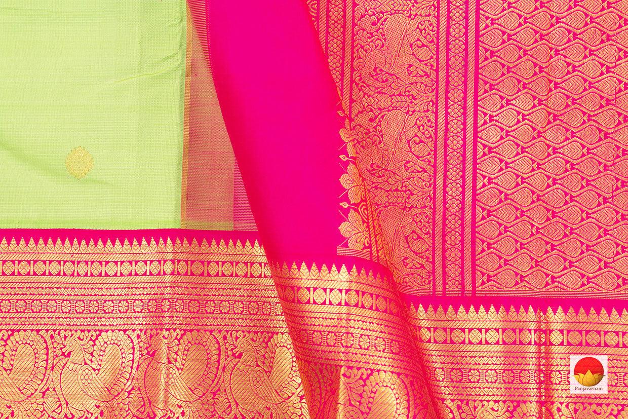 Kanchipuram Silk Saree - Handwoven Pure Silk - Pure Zari - PV NYC 376 - Silk Sari - Panjavarnam