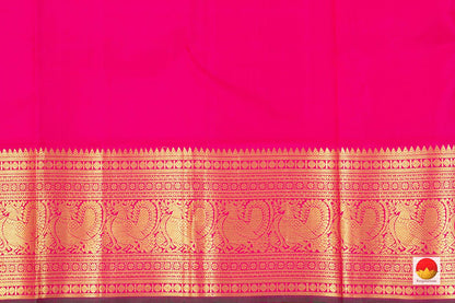 Kanchipuram Silk Saree - Handwoven Pure Silk - Pure Zari - PV NYC 376 - Silk Sari - Panjavarnam