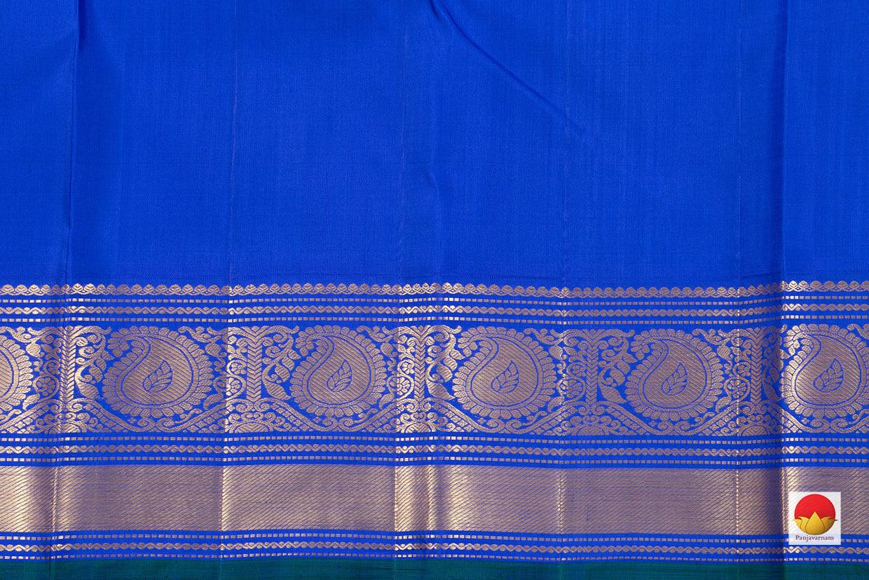 Kanchipuram Silk Saree - Handwoven Pure Silk - Pure Zari - PV NYC 389 - Silk Sari - Panjavarnam