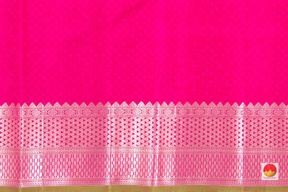 Kanchipuram Silk Saree - Handwoven Pure Silk - Pure Zari - PV NYC 39 - Silk Sari - Panjavarnam