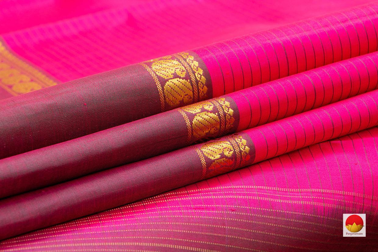 Kanchipuram Silk Saree - Handwoven Pure Silk - Pure Zari - PV NYC 403 - Silk Sari - Panjavarnam