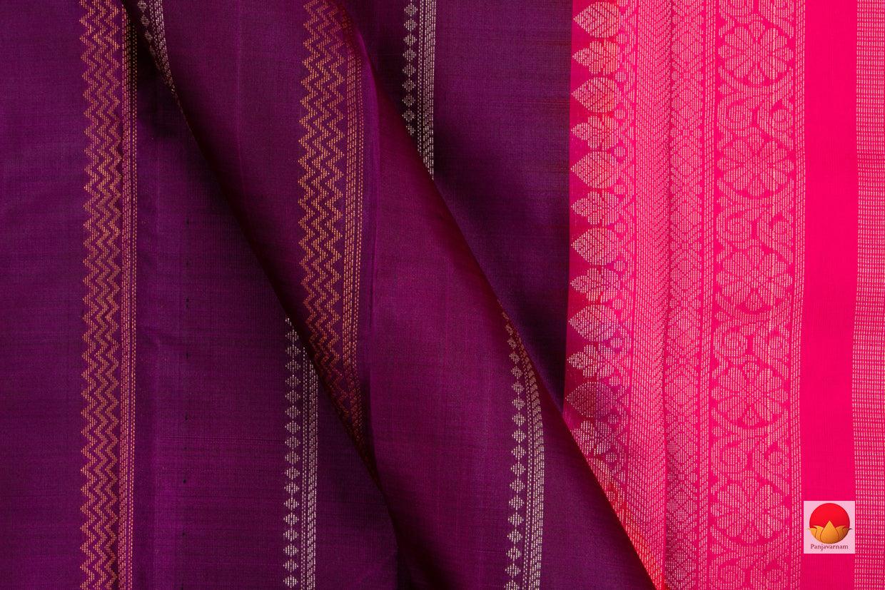 Kanchipuram Silk Saree - Handwoven Pure Silk - Pure Zari - PV NYC 41 - Silk Sari - Panjavarnam