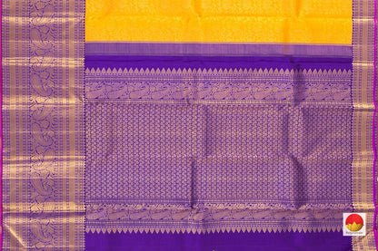 Kanchipuram Silk Saree - Handwoven Pure Silk - Pure Zari - PV NYC 413 - Silk Sari - Panjavarnam