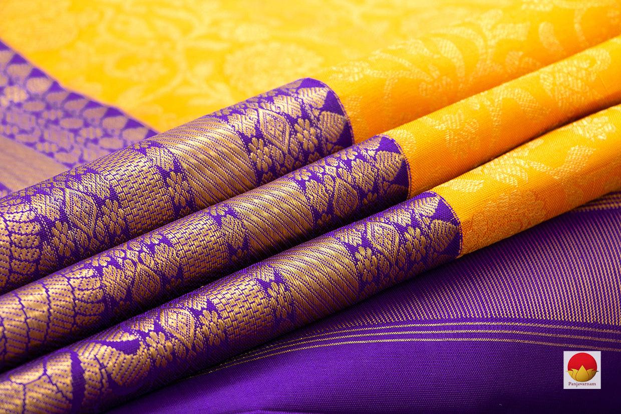 Kanchipuram Silk Saree - Handwoven Pure Silk - Pure Zari - PV NYC 413 - Silk Sari - Panjavarnam