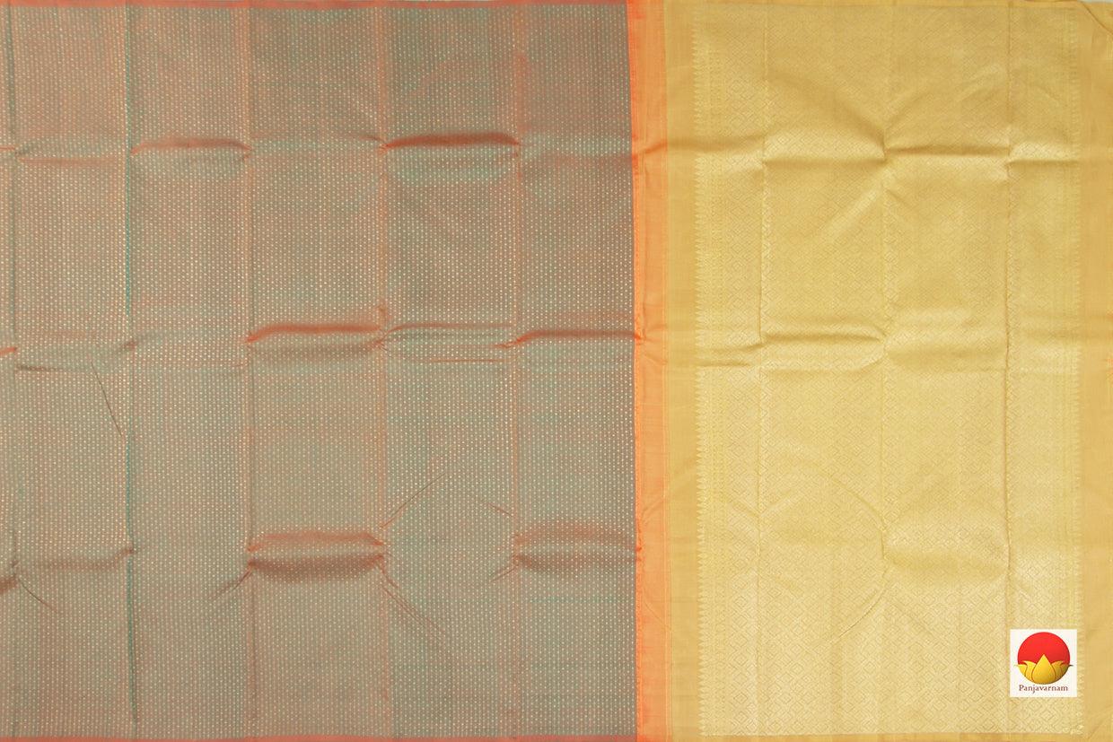Kanchipuram Silk Saree - Handwoven Pure Silk - Pure Zari - PV NYC 415 - Silk Sari - Panjavarnam