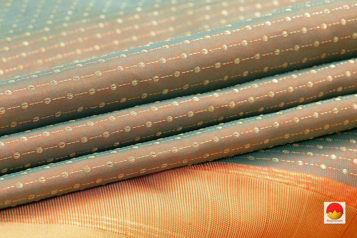 Kanchipuram Silk Saree - Handwoven Pure Silk - Pure Zari - PV NYC 415 - Silk Sari - Panjavarnam