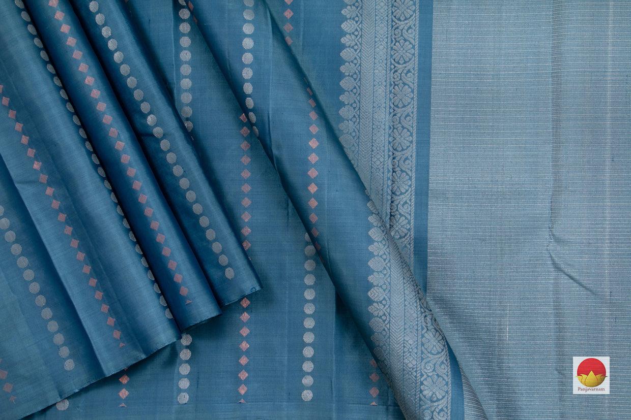 Kanchipuram Silk Saree - Handwoven Pure Silk - Pure Zari - PV NYC 42 - Silk Sari - Panjavarnam