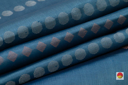 Kanchipuram Silk Saree - Handwoven Pure Silk - Pure Zari - PV NYC 42 - Silk Sari - Panjavarnam