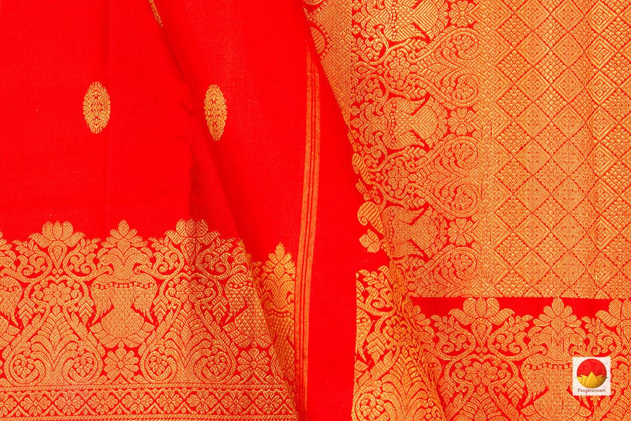Kanchipuram Silk Saree - Handwoven Pure Silk - Pure Zari - PV NYC 421 - Silk Sari - Panjavarnam