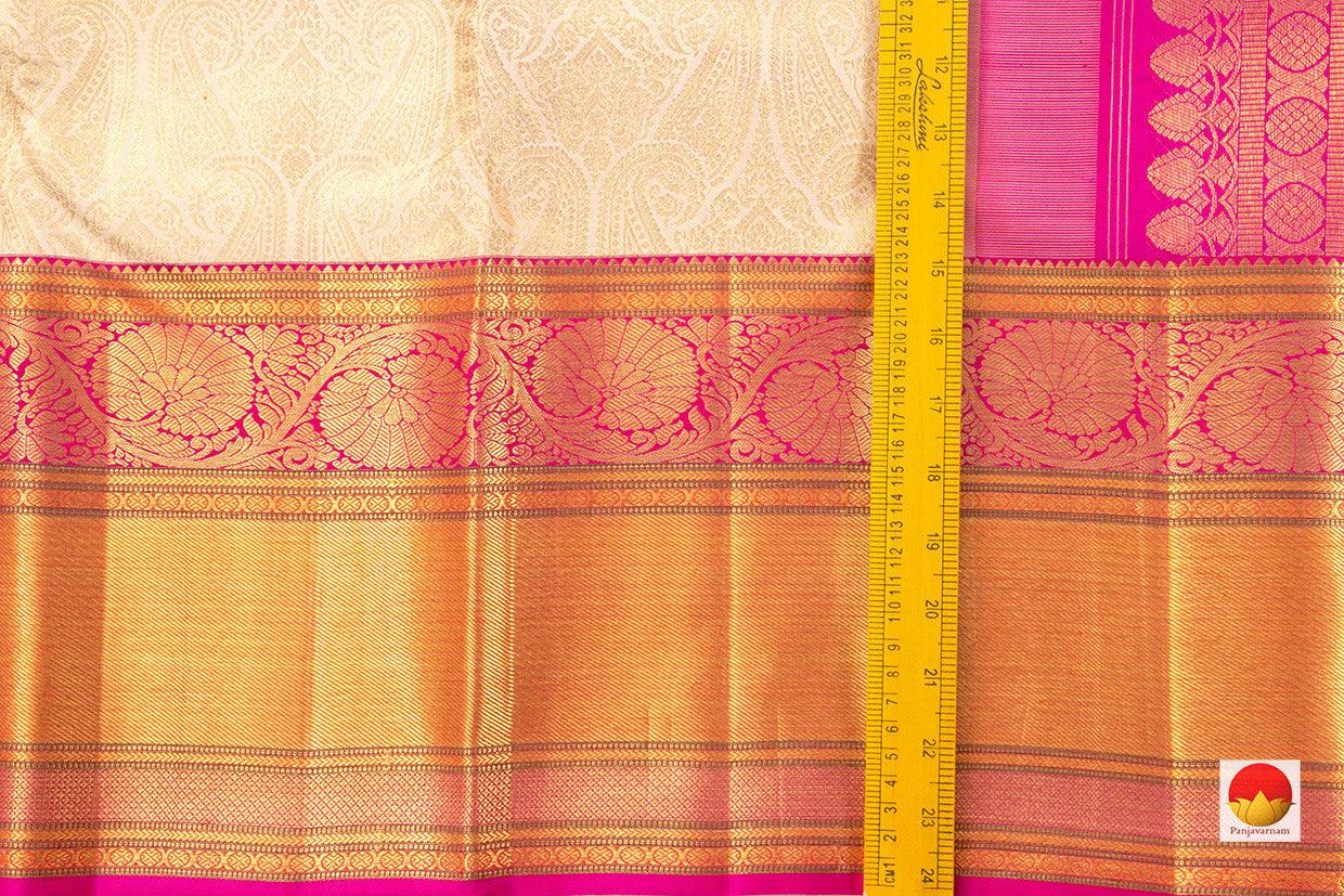 Kanchipuram Silk Saree - Handwoven Pure Silk - Pure Zari - PV NYC 426 - Saris & Lehengas - Panjavarnam