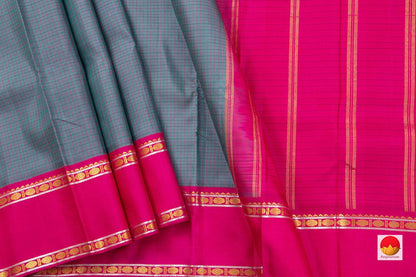 Kanchipuram Silk Saree - Handwoven Pure Silk - Pure Zari - PV NYC 434 - Silk Sari - Panjavarnam