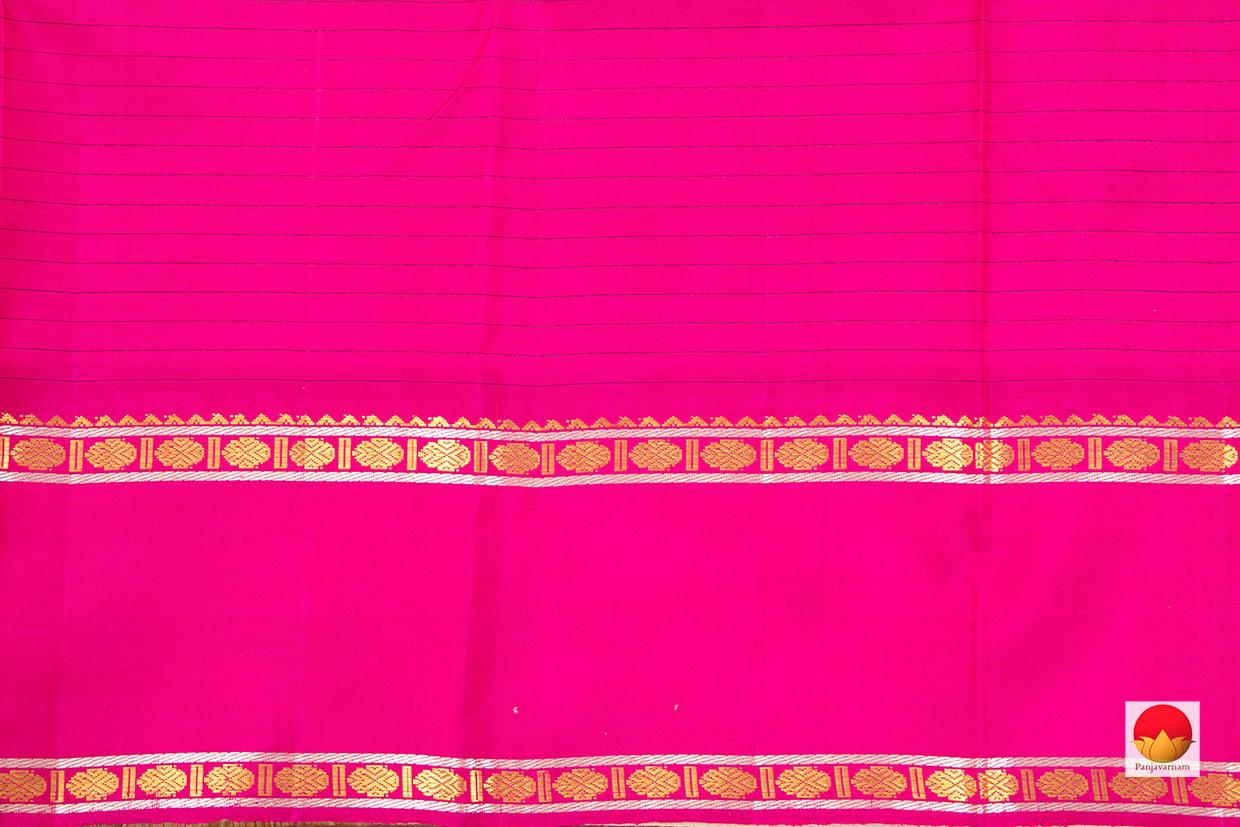 Kanchipuram Silk Saree - Handwoven Pure Silk - Pure Zari - PV NYC 434 - Silk Sari - Panjavarnam