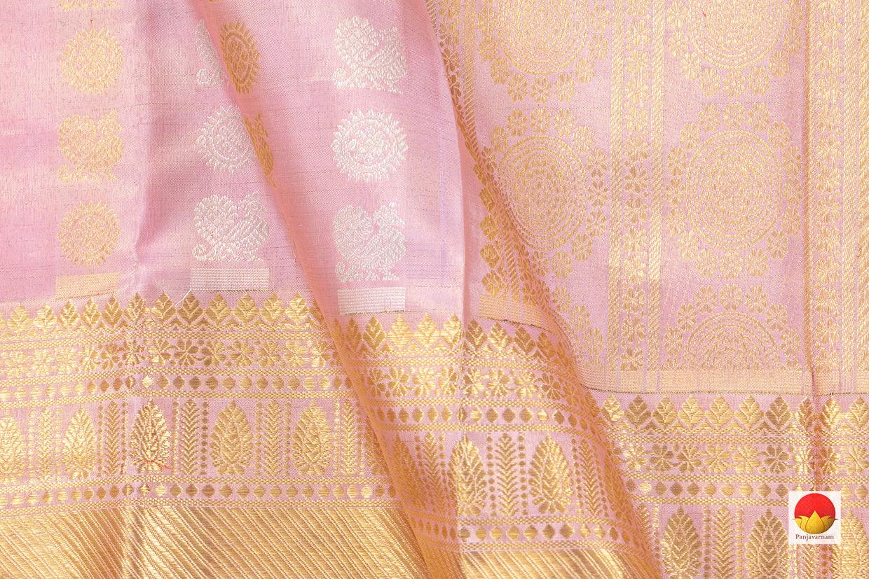 Kanchipuram Silk Saree - Handwoven Pure Silk - Pure Zari - PV NYC 436 - Saris & Lehengas - Panjavarnam
