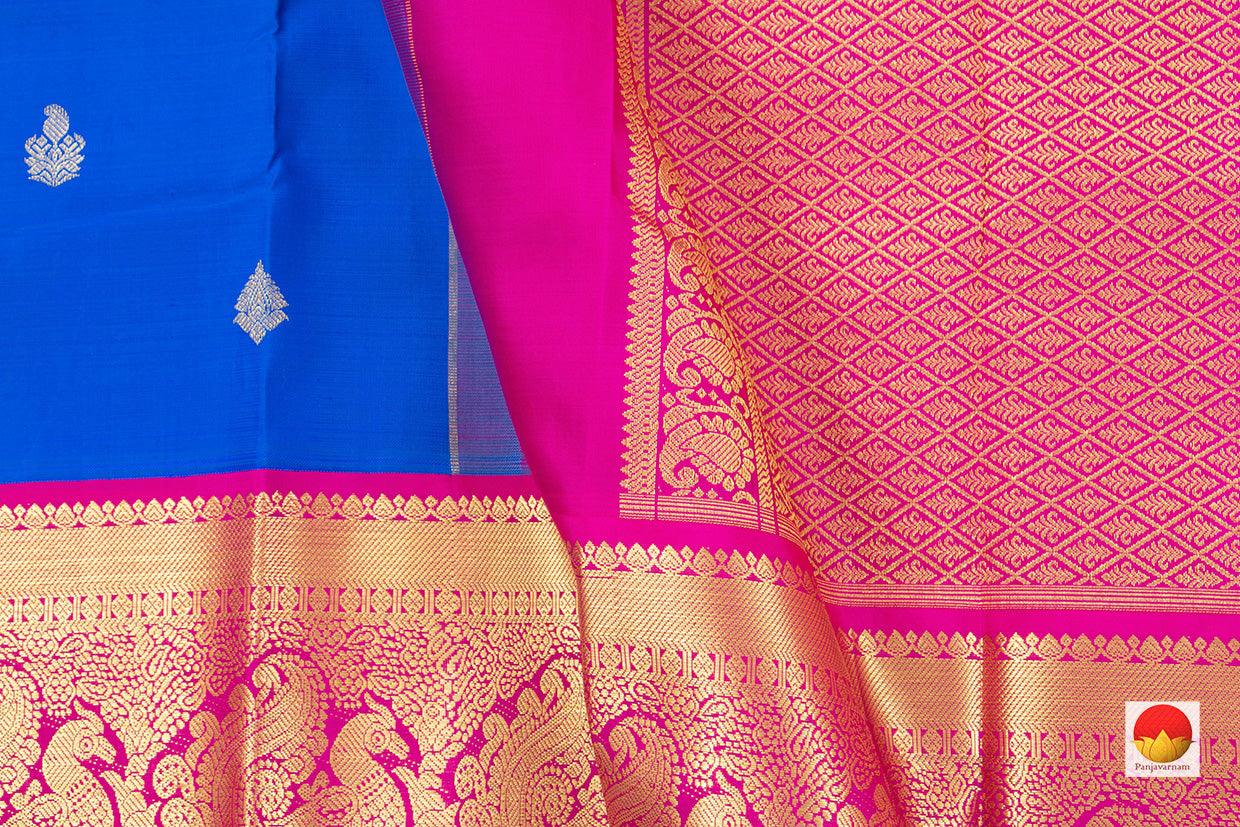 Kanchipuram Silk Saree - Handwoven Pure Silk - Pure Zari - PV NYC 453 - Silk Sari - Panjavarnam