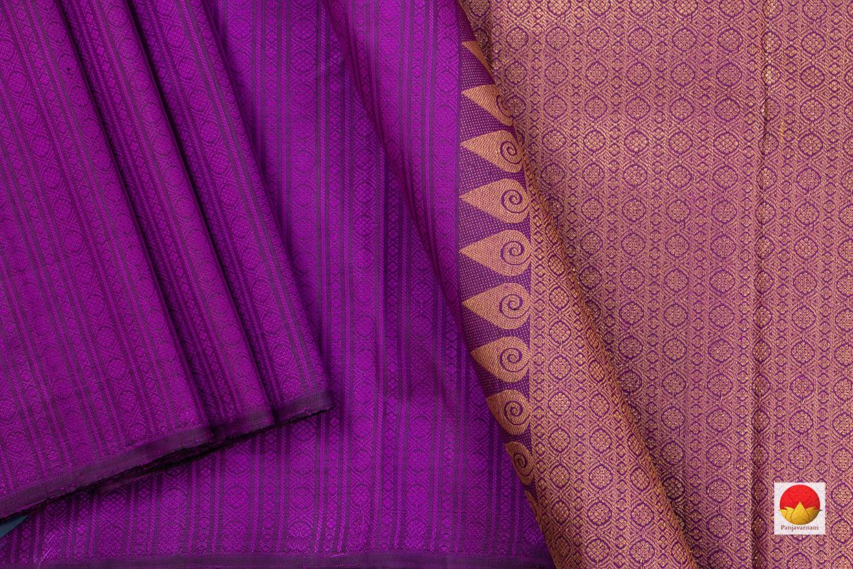 Kanchipuram Silk Saree - Handwoven Pure Silk - Pure Zari - PV NYC 478 - Silk Sari - Panjavarnam
