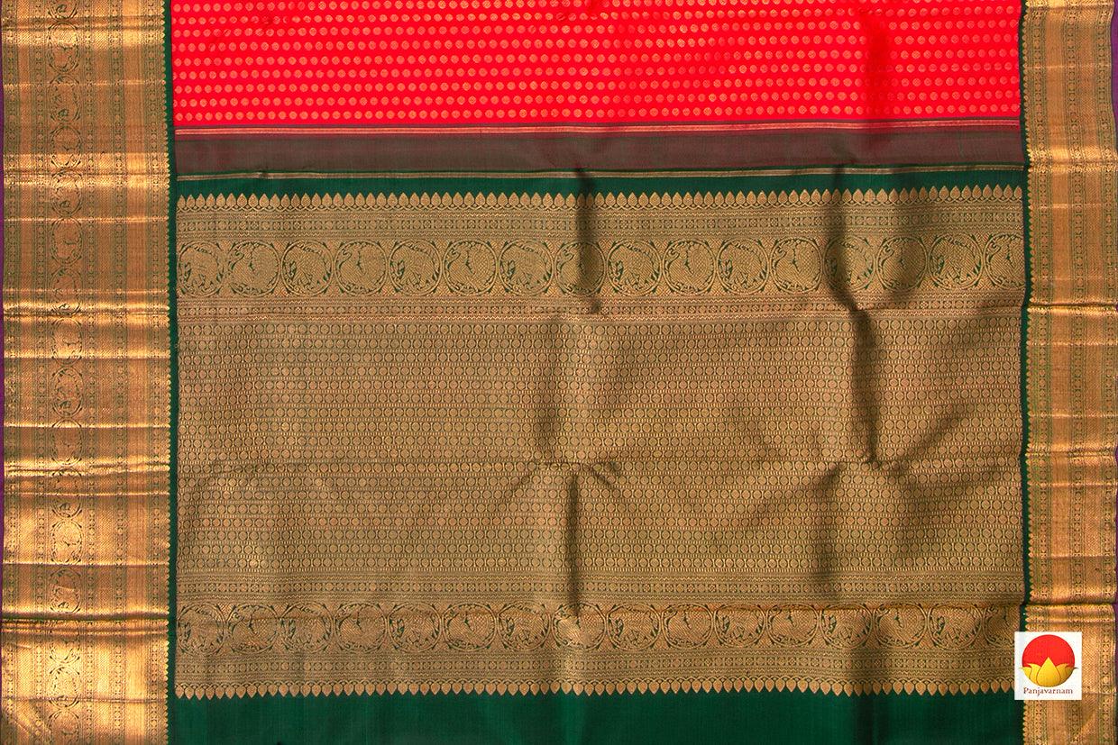 Kanchipuram Silk Saree - Handwoven Pure Silk - Pure Zari - PV NYC 480 - Silk Sari - Panjavarnam