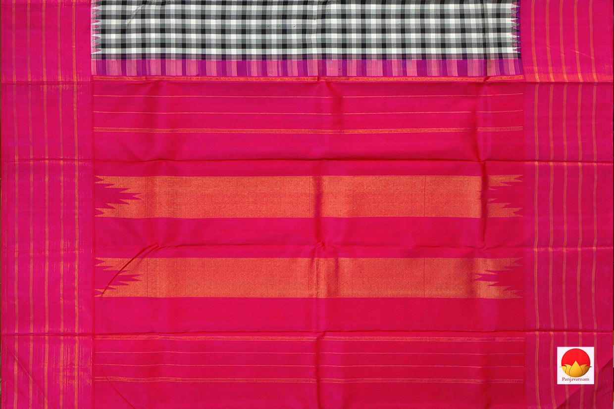 Kanchipuram Silk Saree - Handwoven Pure Silk - Pure Zari - PV NYC 506 - Silk Sari - Panjavarnam