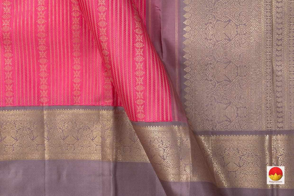 Kanchipuram Silk Saree - Handwoven Pure Silk - Pure Zari - PV NYC 509 - Silk Sari - Panjavarnam PV NYC 509