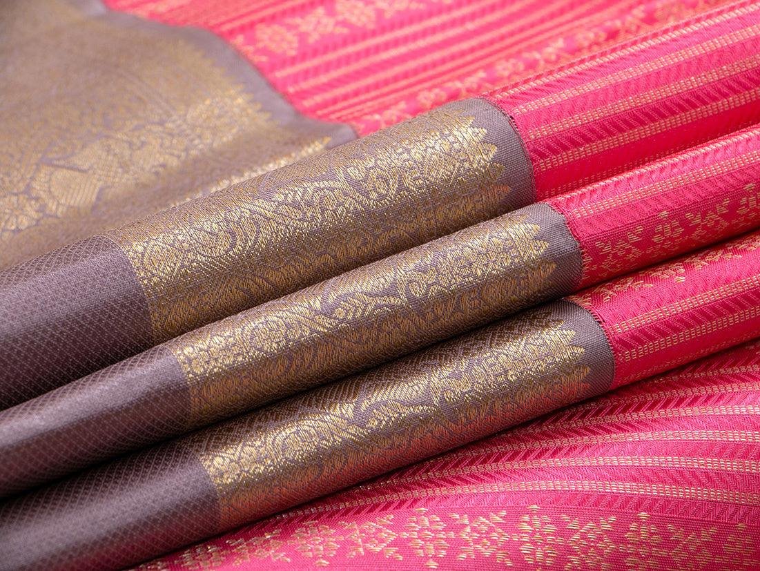 Kanchipuram Silk Saree - Handwoven Pure Silk - Pure Zari - PV NYC 509 - Silk Sari - Panjavarnam PV NYC 509