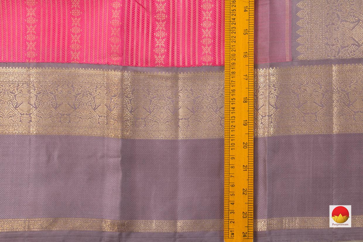 Kanchipuram Silk Saree - Handwoven Pure Silk - Pure Zari - PV NYC 509 - Silk Sari - Panjavarnam PV NYC 509