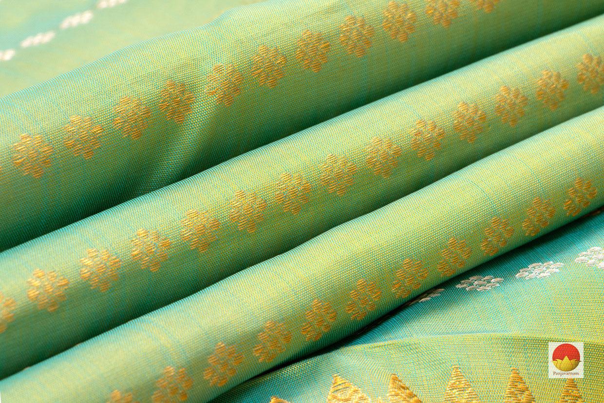 Kanchipuram Silk Saree - Handwoven Pure Silk - Pure Zari - PV NYC 52 - Silk Sari - Panjavarnam