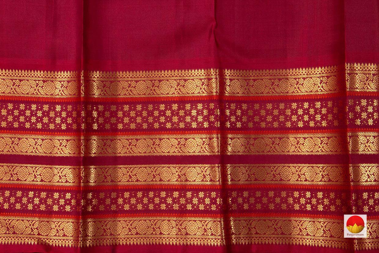 Kanchipuram Silk Saree - Handwoven Pure Silk - Pure Zari - PV NYC 522 - Silk Sari - Panjavarnam