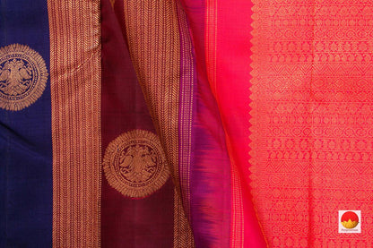 Kanchipuram Silk Saree - Handwoven Pure Silk - Pure Zari - PV NYC 525 - Silk Sari - Panjavarnam