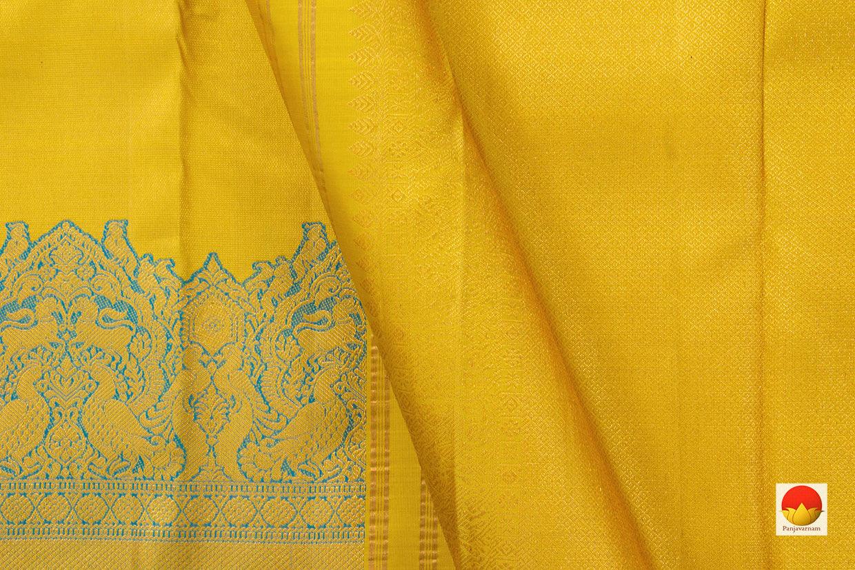 Kanchipuram Silk Saree - Handwoven Pure Silk - Pure Zari - PV NYC 529 - Silk Sari - Panjavarnam