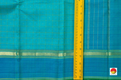 Kanchipuram Silk Saree - Handwoven Pure Silk - Pure Zari - PV NYC 540 - Silk Sari - Panjavarnam