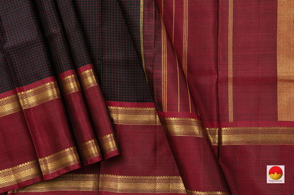 Kanchipuram Silk Saree - Handwoven Pure Silk - Pure Zari - PV NYC 542 - Silk Sari - Panjavarnam