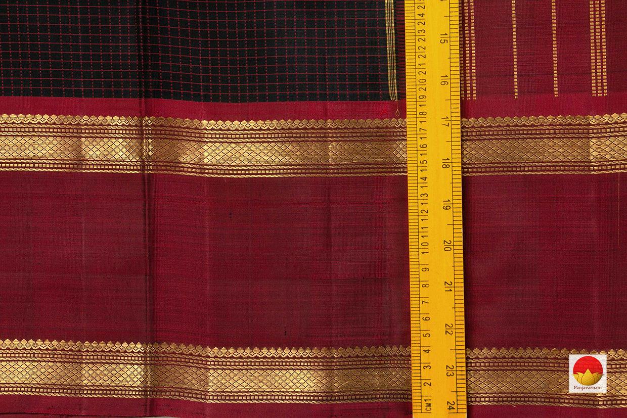 Kanchipuram Silk Saree - Handwoven Pure Silk - Pure Zari - PV NYC 542 - Silk Sari - Panjavarnam