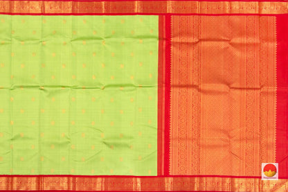 Kanchipuram Silk Saree - Handwoven Pure Silk - Pure Zari - PV NYC 57 - Silk Sari - Panjavarnam