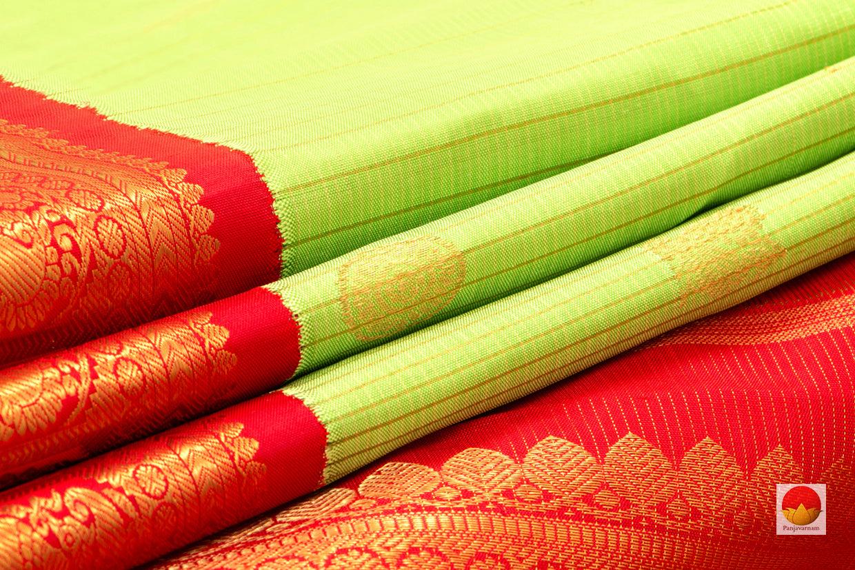 Kanchipuram Silk Saree - Handwoven Pure Silk - Pure Zari - PV NYC 57 - Silk Sari - Panjavarnam