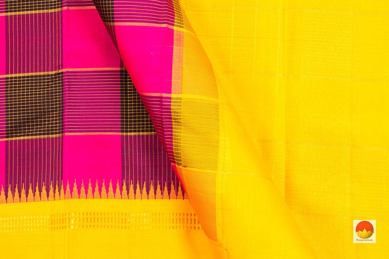 Kanchipuram Silk Saree - Handwoven Pure Silk - Pure Zari - PV NYC 62 - Silk Sari - Panjavarnam