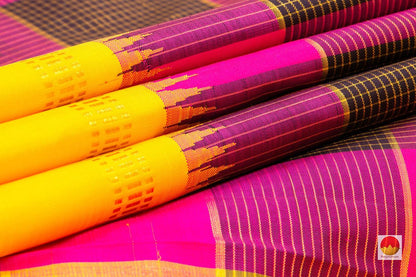 Kanchipuram Silk Saree - Handwoven Pure Silk - Pure Zari - PV NYC 62 - Silk Sari - Panjavarnam