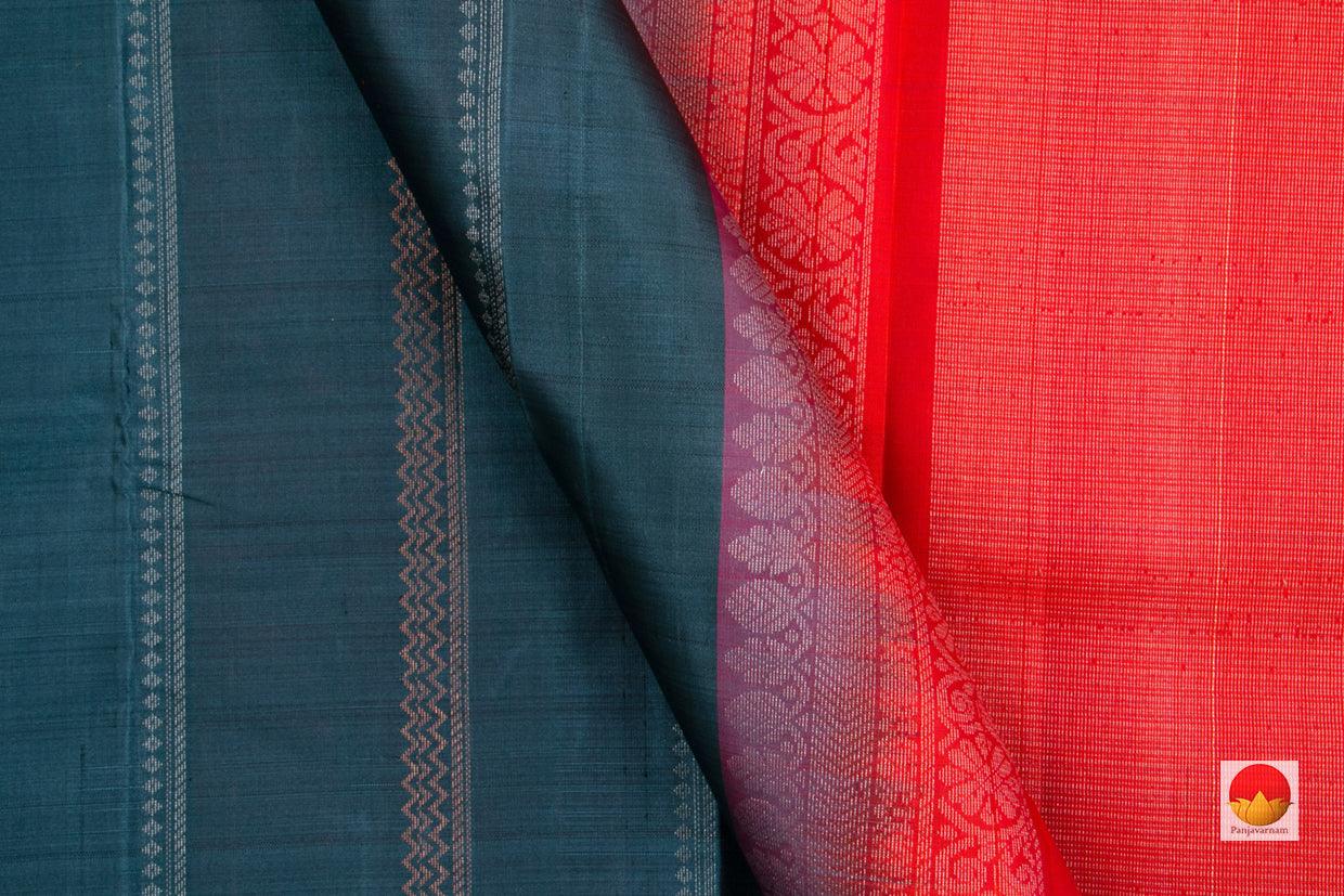 Kanchipuram Silk Saree - Handwoven Pure Silk - Pure Zari - PV NYC 63 - Silk Sari - Panjavarnam