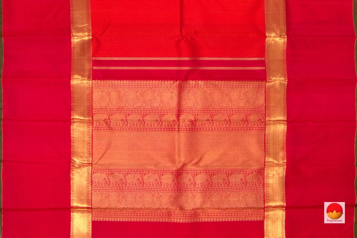 Kanchipuram Silk Saree - Handwoven Pure Silk - Pure Zari - PV NYC 65 - Silk Sari - Panjavarnam