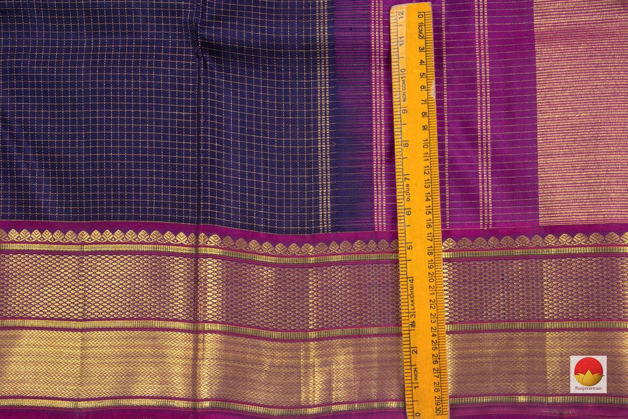 Kanchipuram Silk Saree - Handwoven Pure Silk - Pure Zari - PV NYC 76 - Silk Sari - Panjavarnam