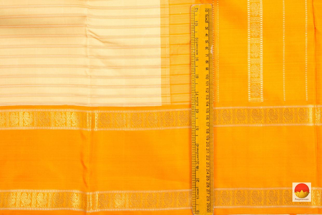 Kanchipuram Silk Saree - Handwoven Pure Silk - Pure Zari - PV NYC 77 - Saris & Lehengas - Panjavarnam