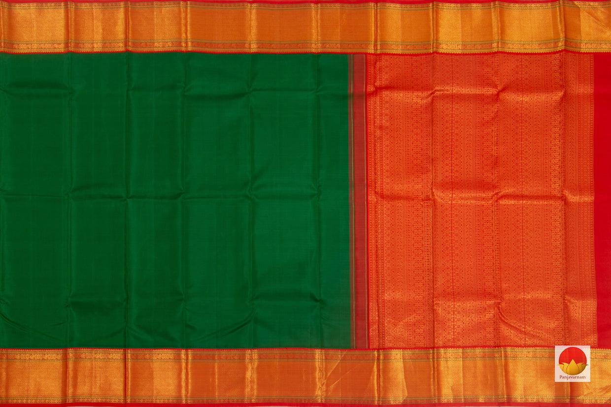 Kanchipuram Silk Saree - Handwoven Pure Silk - Pure Zari - PV NYC 82 - Silk Sari - Panjavarnam