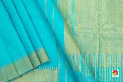 Kanchipuram Silk Saree - Handwoven Pure Silk - Pure Zari - PV NYC 88 - Silk Sari - Panjavarnam