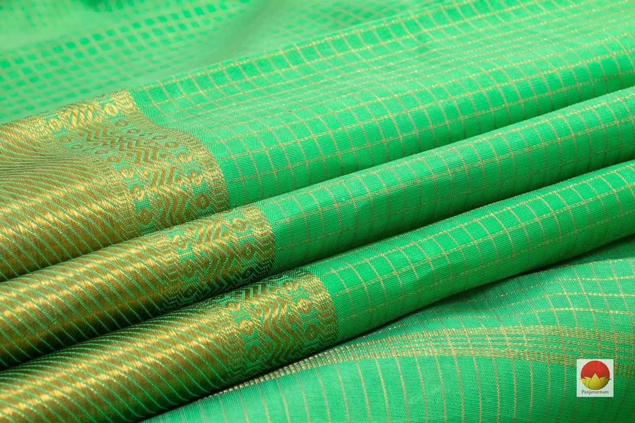 Kanchipuram Silk Saree - Handwoven Pure Silk - Pure Zari - PV NYC 91 - Silk Sari - Panjavarnam