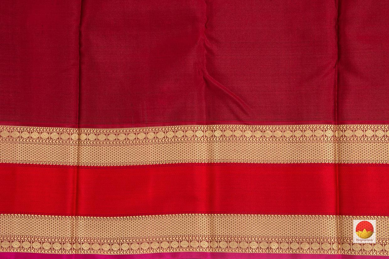 Kanchipuram Silk Saree - Handwoven Pure Silk - Pure Zari - PV NYC 99 - Saris & Lehengas - Panjavarnam