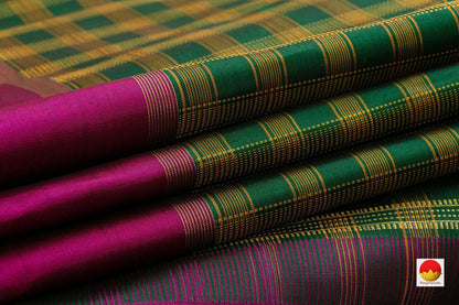 Kanchipuram Silk Saree - Handwoven Pure Silk - Pure Zari - PV PS 01 - Silk Sari - Panjavarnam