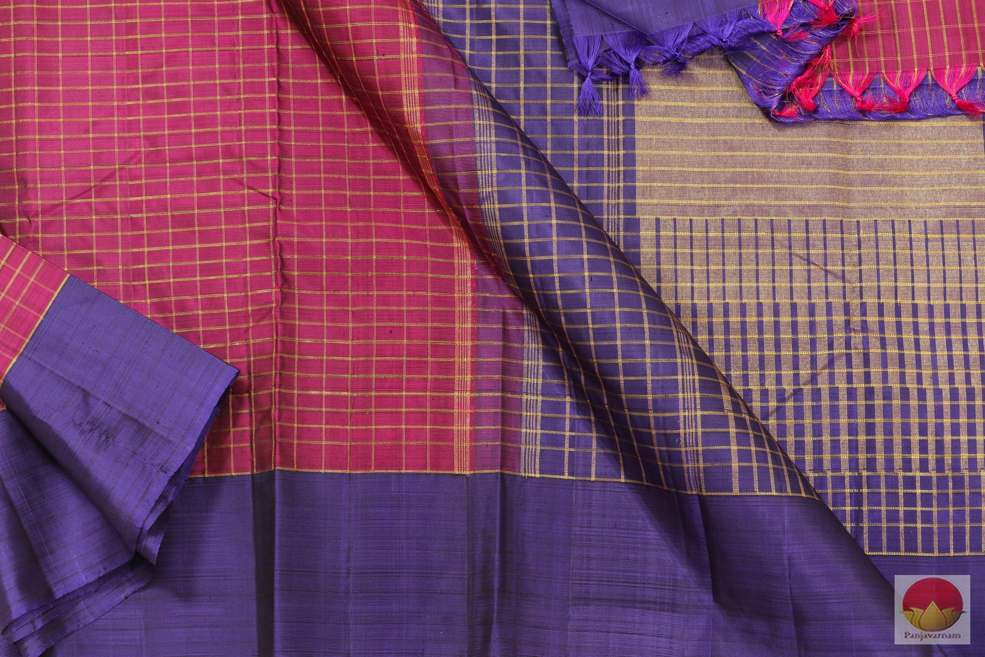 Kanchipuram Silk Saree - Handwoven Pure Silk - Pure Zari - PV RA 6 Archives - Silk Sari - Panjavarnam