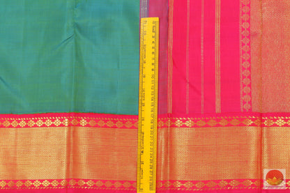 Kanchipuram Silk Saree - Handwoven Pure Silk - Pure Zari - PV RA 9 - Archives - Silk Sari - Panjavarnam
