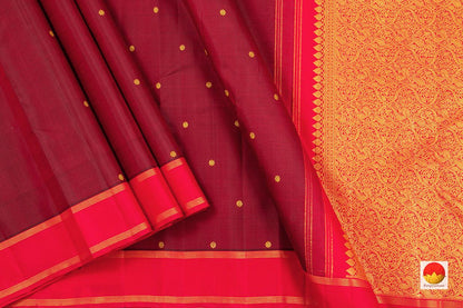Kanchipuram Silk Saree - Handwoven Pure Silk - Pure Zari - PV SAR 14 - Silk Sari - Panjavarnam